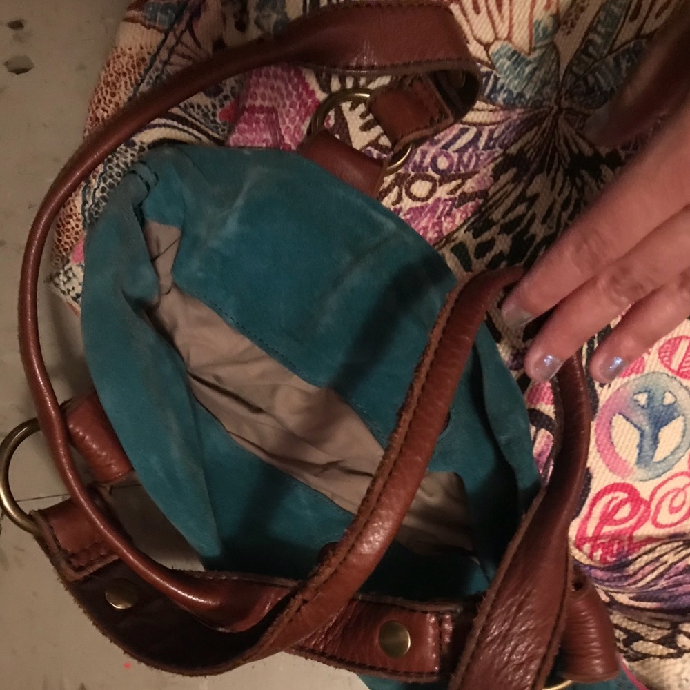 Lucky brand tote bag with leather handles - Picture 5 of 6